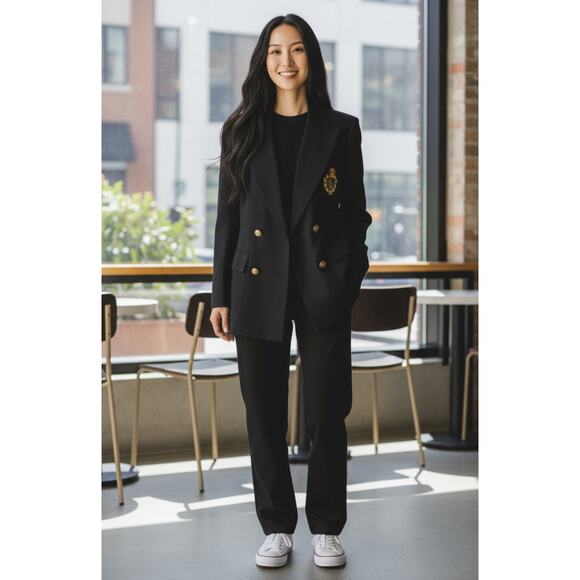 Ralph Lauren Womens Double Breasted Blazer Size 10 - Picture 6 of 9